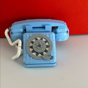 Lego Vintage Style Blue Toy Phone